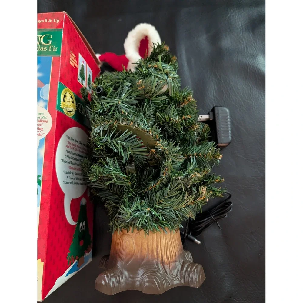 Gemmy Dancing Douglas Fir Animated Talking Christmas Tree 14 in Working Boxed